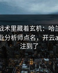 世界杯战术里藏着玄机：哈兰德的动作被专业分析师点名，开云app也关注到了
