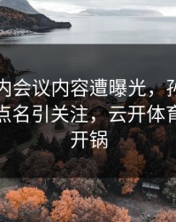 湖人队内会议内容遭曝光，孙兴慜的表现被点名引关注，云开体育社区炸开锅