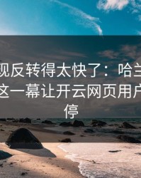 欧冠出现反转得太快了：哈兰德和阿森纳的这一幕让开云网页用户议论不停