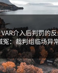 世界杯：VAR介入后判罚的反差！球迷喊冤：裁判组临场异常。