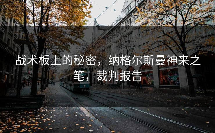 战术板上的秘密，纳格尔斯曼神来之笔，裁判报告